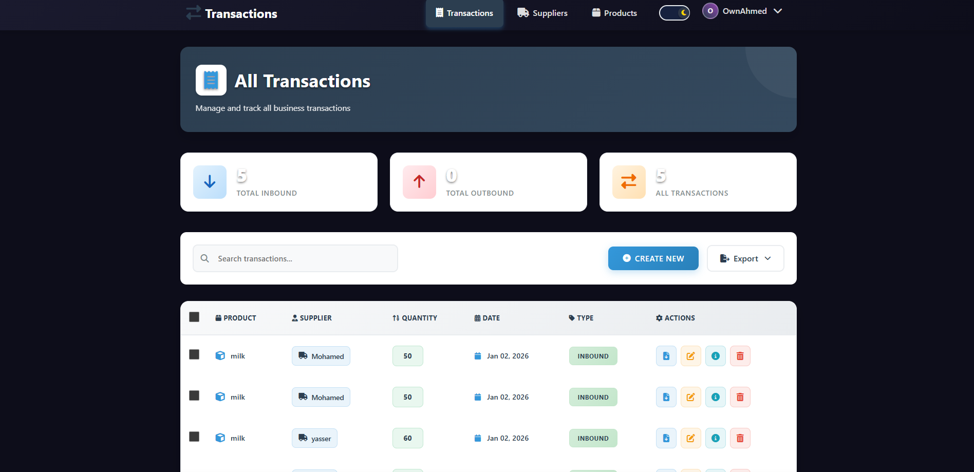 StockMaster Project
